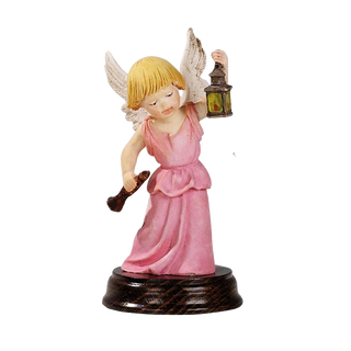 ANGEL WITH LANTERN - STATUE - RESIN