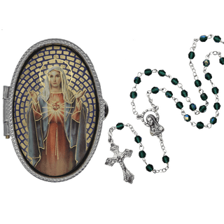 immaculate heart of mary rosary box