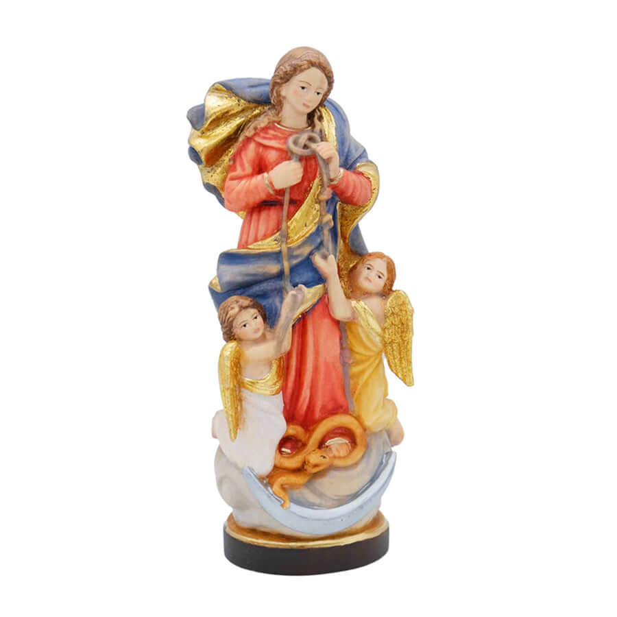 St Mary Undoer Of Knots Statue In Wood Savelli Religious st-mary-undoer-of-knots-statue-in-wood-savelli-religious