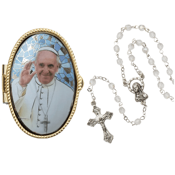 pope francis rosary box