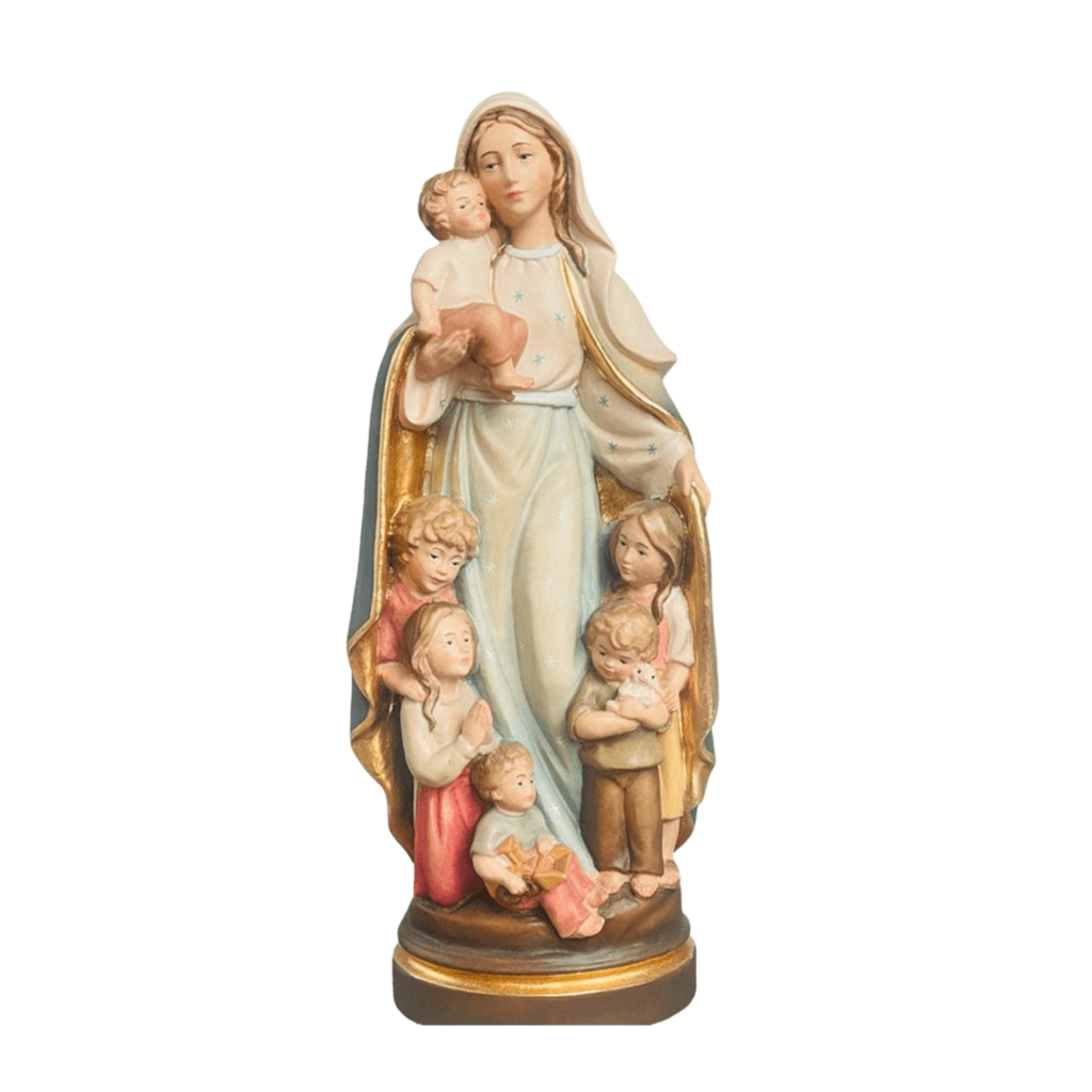 ミルクティー（プロフご覧ください）様お取り置きです。Ｎｏ．569 レジン Our Lady of Protection Wooden Statue | Savelli Religious