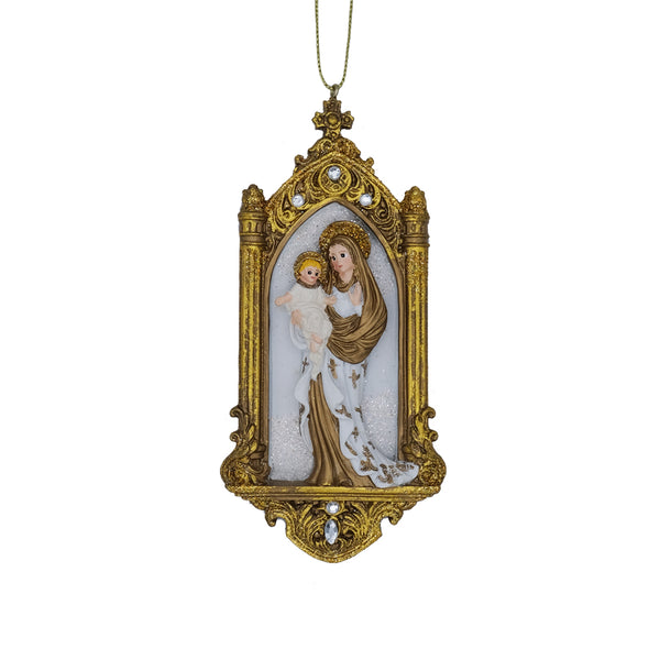 Blessed Virgin with Infant Jesus Christmas tree decoration