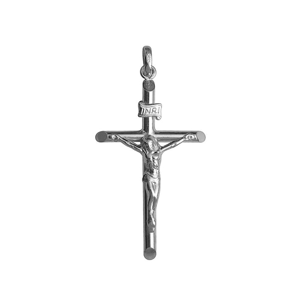 Classic crucifix pendant in sterling silver