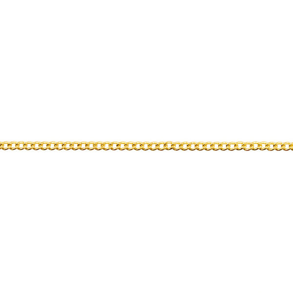 curb chain detail in 18k gold