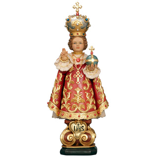 Infant Jesus of Prague wood statue