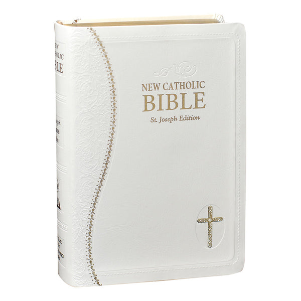 New Catholic Bible white cover