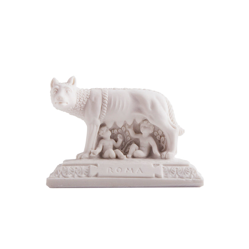 Capitoline wolf souvenir monument in marble