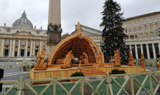 Christmas at the Vatican. Christmas tree in St. Peter's square