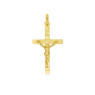 18k Gold crucifix pendant 