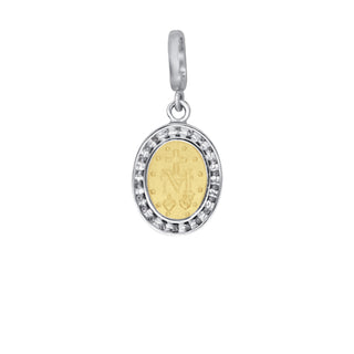 Miraculous medal gold with zirconia 