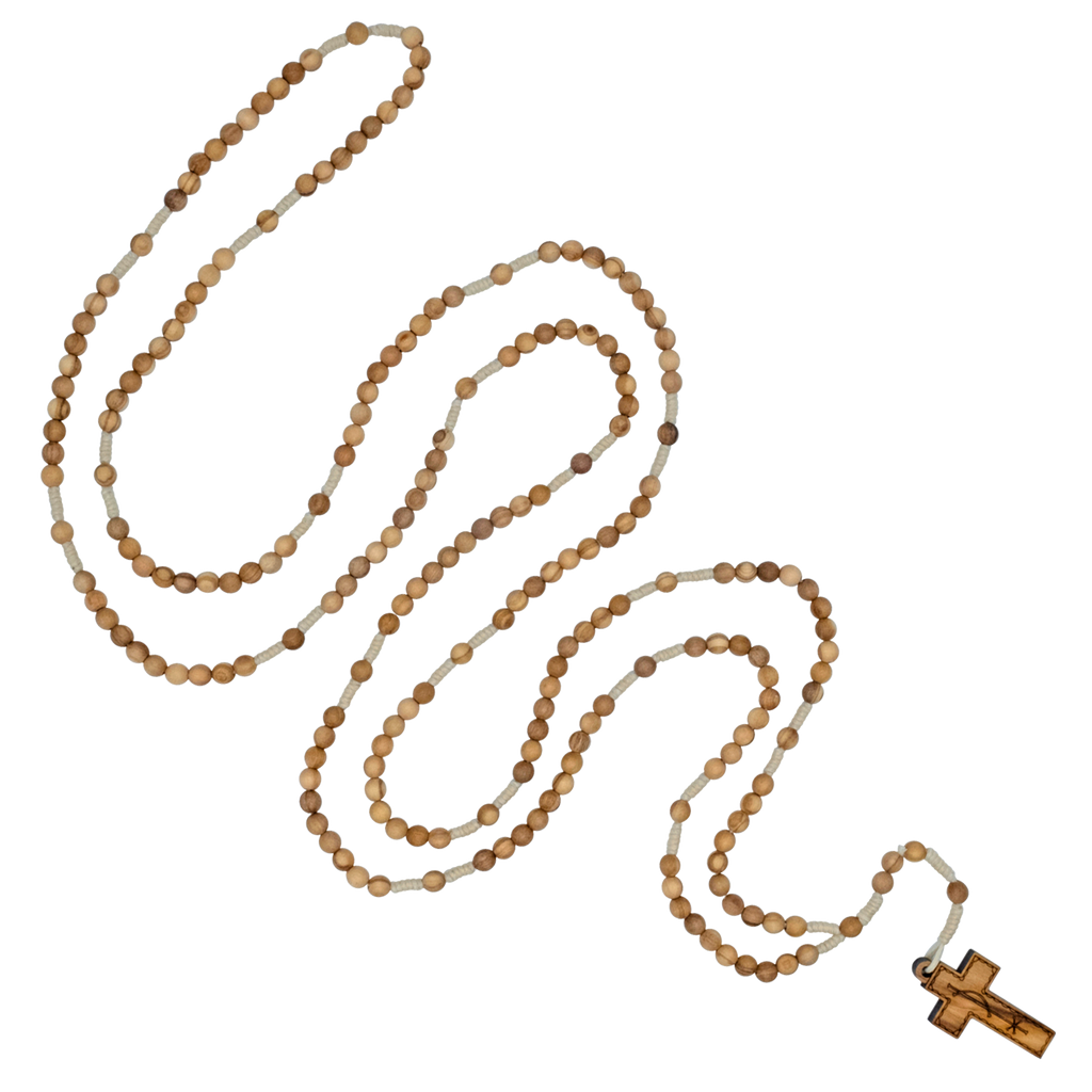 20 Decade Rosary in Wood and Cord | Savelli Religious