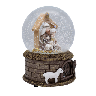 PRESEPE - PALLA DI NEVE MUSICALE - NATALE