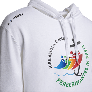 Jubillee 2025 white hooded sweatshirt