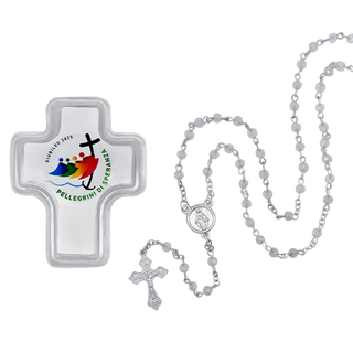 Jubilee rosary box white
