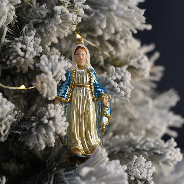 OUR LADY OF GRACE - CHRISTMAS TREE DECORATION - GLASS