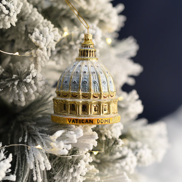 ST. PETER'S DOME - CHRISTMAS TREE DECORATION - GLASS