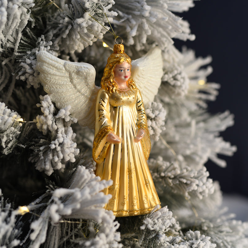 CHRISTMAS ANGEL - CHRISTMAS TREE DECORATION - GLASS