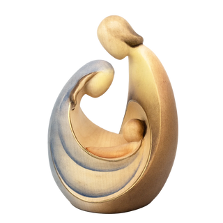 Nativity Statue in hand-painted carved wood