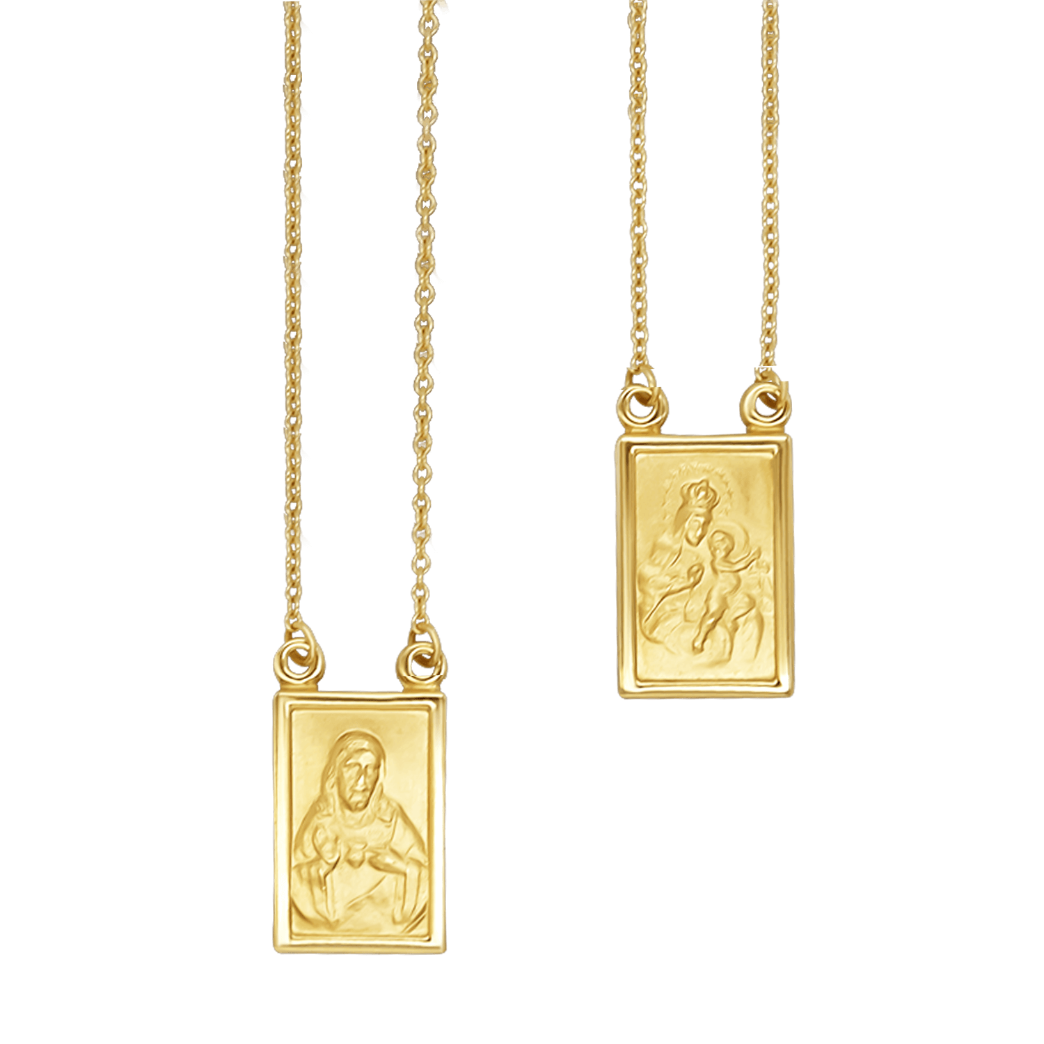 Gold Scapular Necklace Savelli Religious - Main Image