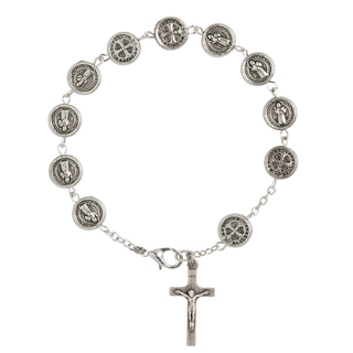 St Benedict bracelet metal