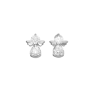 ANGELS EARRINGS - SILVER AND ZIRCONIA
