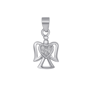 ANGEL - PENDANT - SILVER AND CUBIC ZIRCONIA