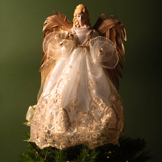 White angel tree topper