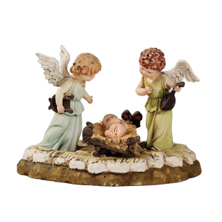 Angels with baby Jesus statue