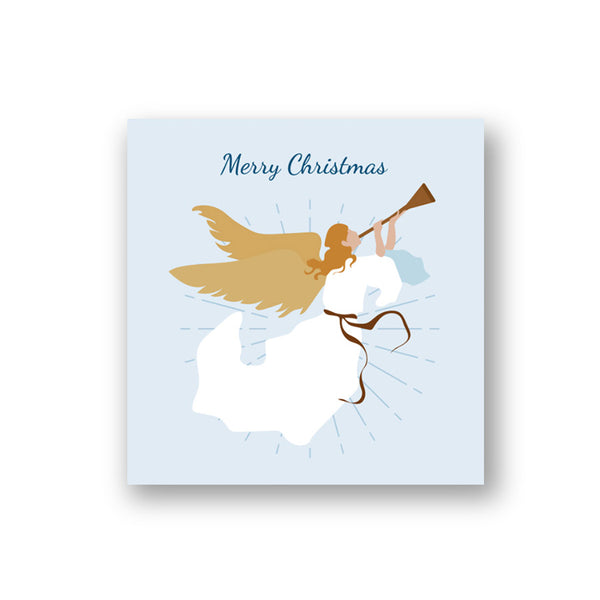 annunciation angel merry christmas greeting card