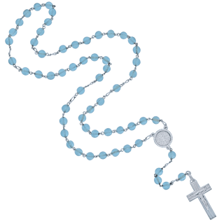 Aquamarine rosary beads