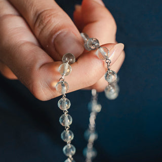 Aquamarine rosary beads