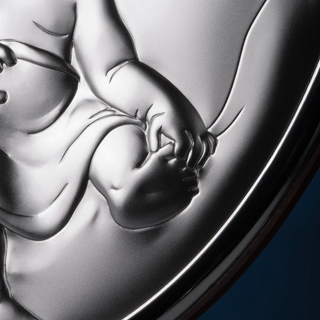 Blessed mother with child and angel picture