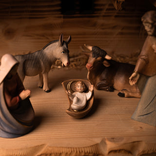 Nativity Scene Set in Carve Wood