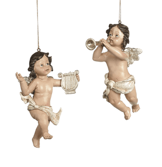 Cherub angel Christmas tree ornament