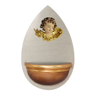 cherub angel holy water font