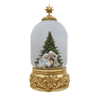 Christmas snow globe musical carillon