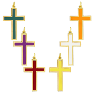 colored cross pendants