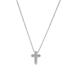 Silver cross necklace 
