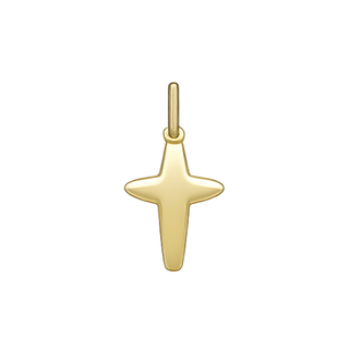 18k gold cross pendant