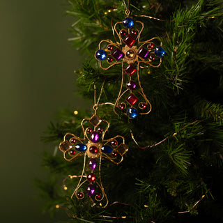 Crosses set Christmas tree ornament