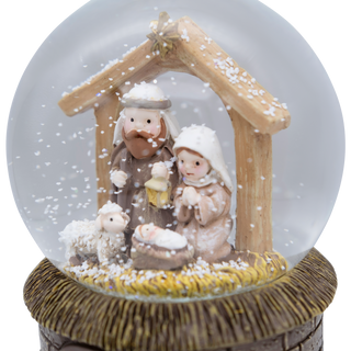 PRESEPE - PALLA DI NEVE MUSICALE - NATALE