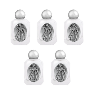 Divine Mercy Holy Water bottle set of 5