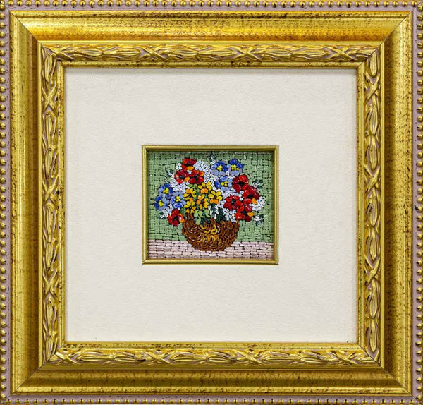 Floral Arrangement green micromosaic