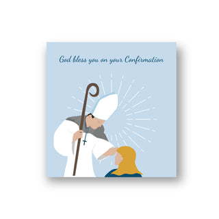 Confirmation greeting card girl
