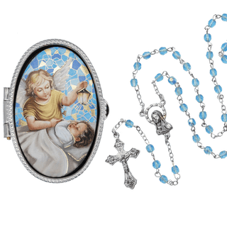 guardian angel rosary box 