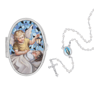 Guardian angel rosary box