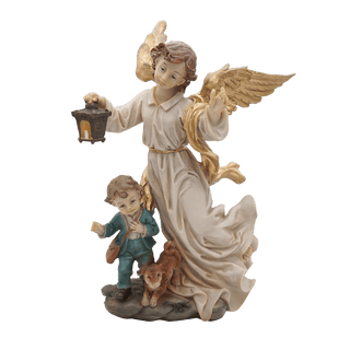 Guardian Angel With Boy Statue