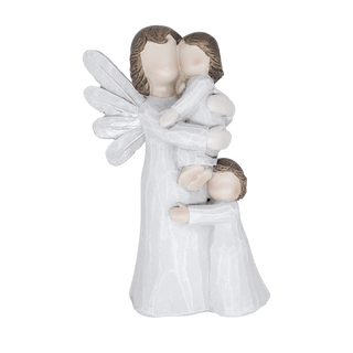 Guardian Angel with Children Statue