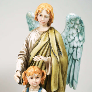 Guardian Angel with Girl Statue