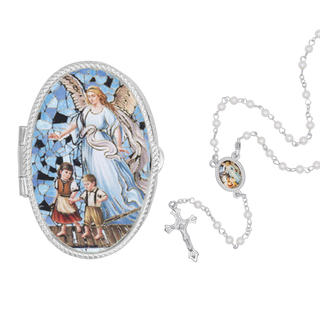 Guardian angel rosary box